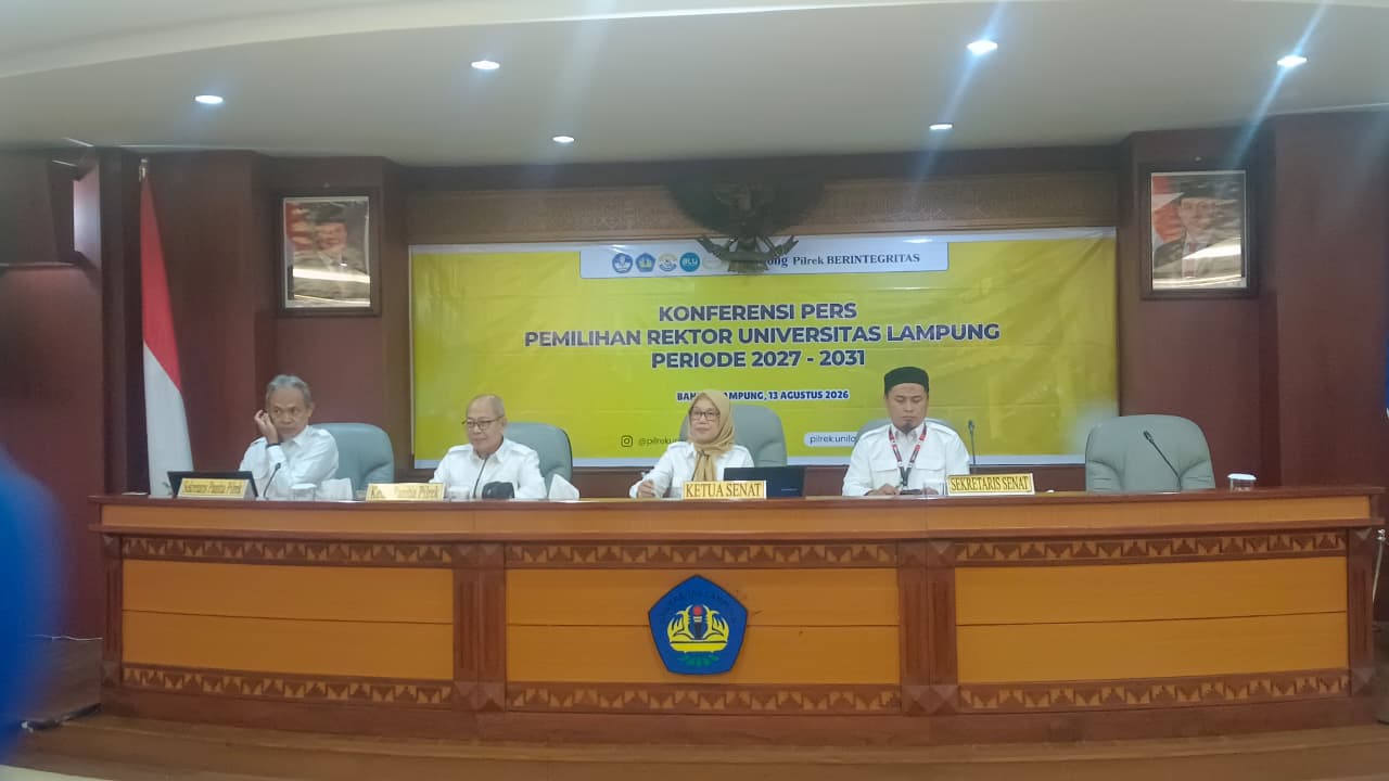 Pilrek Unila 2027–2031 Resmi Bergulir, Sembilan Nama Mulai Disebut Masuk Bursa Rektor