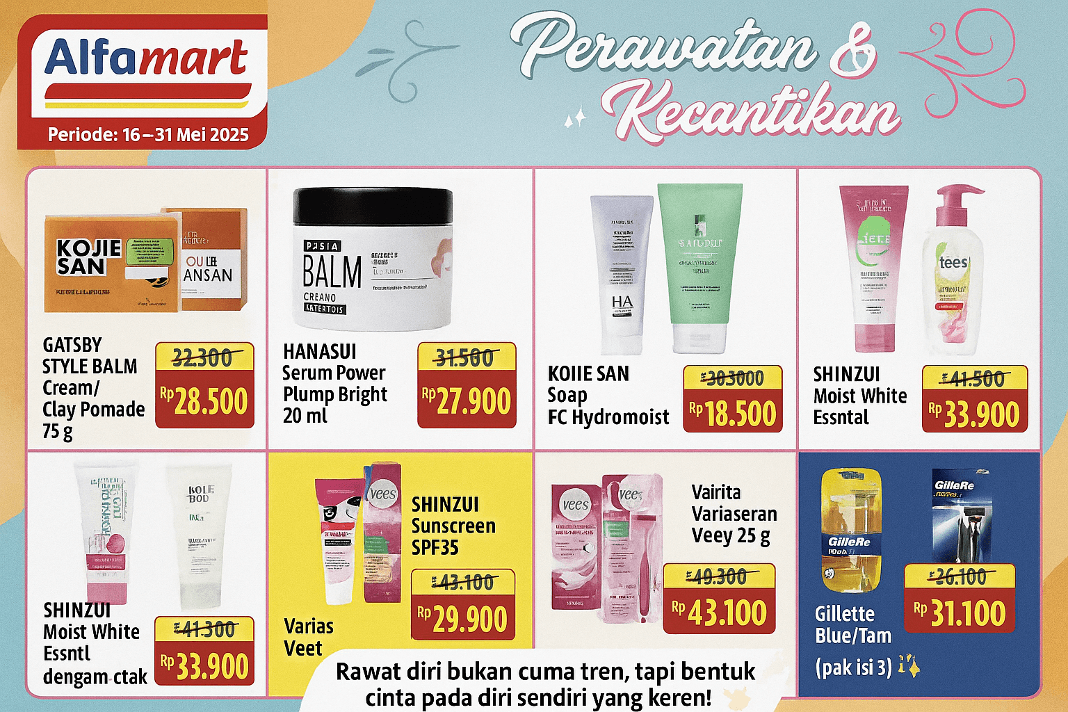 Alfamart Hadirkan Promo Perawatan & Kecantikan, Belanja Hemat Tampil Makin Menawan!