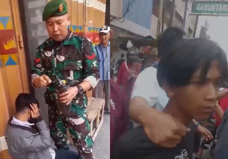 Diduga Hendak Lakukan Provokasi Saat Demo Mahasiswa, Tiga Pria Diamankan TNI di Lampung