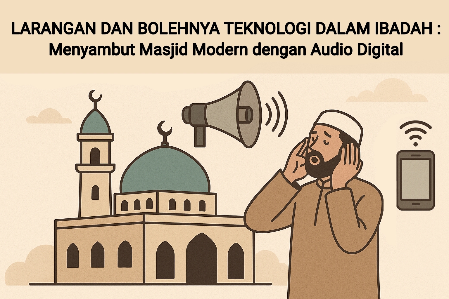 Menyambut Masjid Modern dengan Audio Digital, Ini Kajian Hukum Boleh Atau Tidaknya!