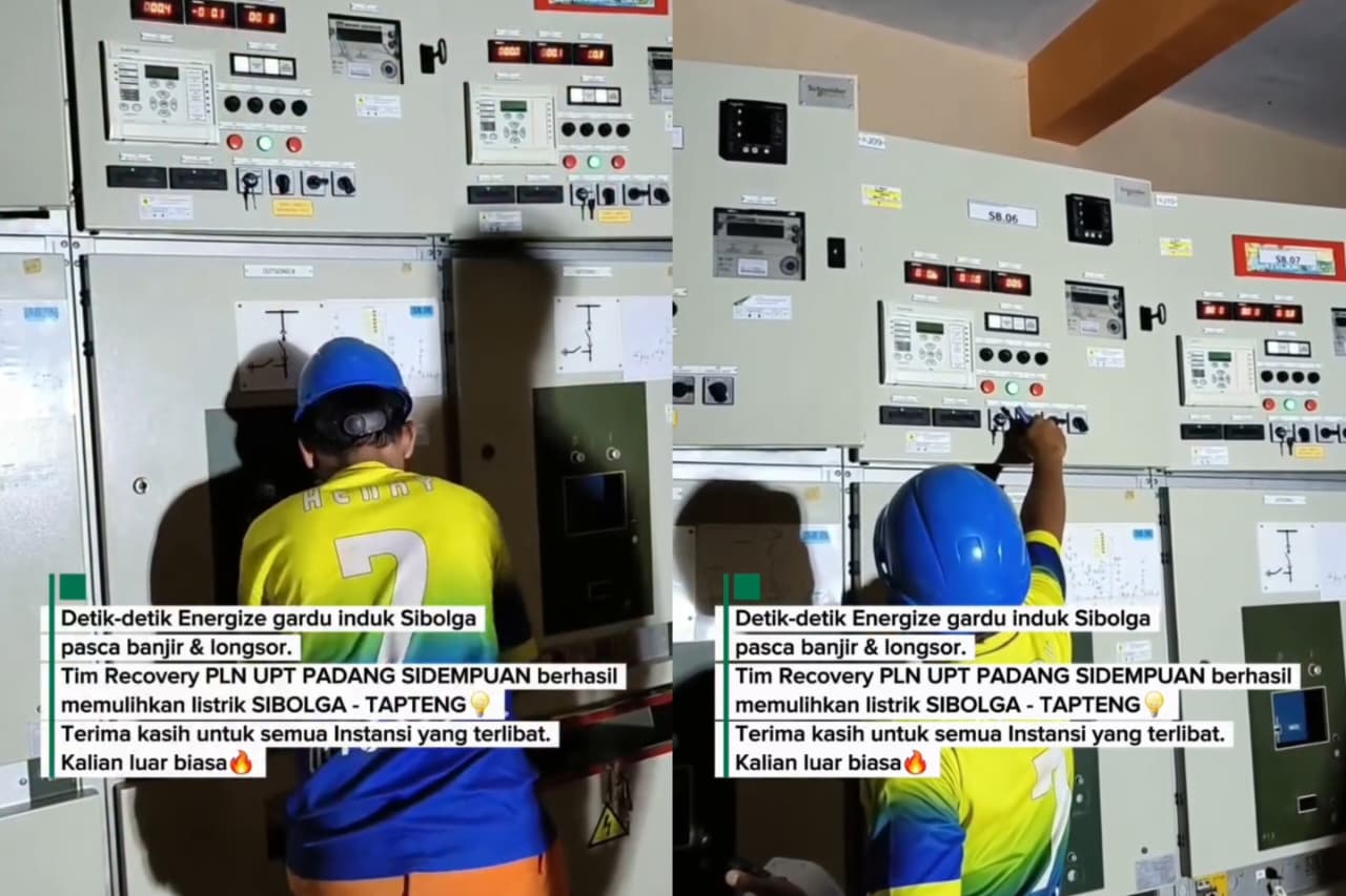 Layanan Listrik Sibolga dan Tapanuli Tengah Normal Kembali Pasca Bencana Longsor