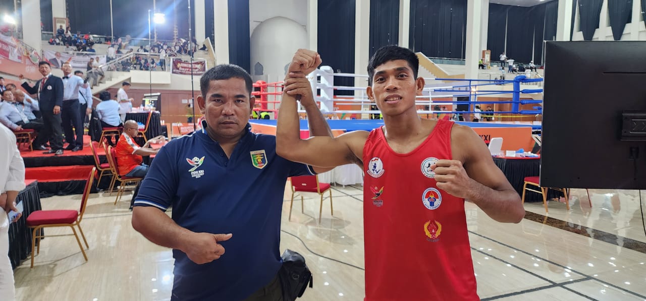 Menang KO, Atlet Muaythai Lampung Raih Emas PON XXI 