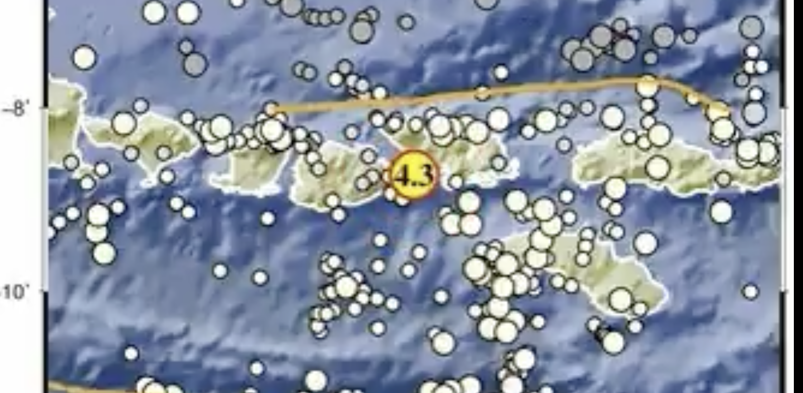 Gempa Magnitudo 4,3 Guncang Dompu NTB Siang Ini, BMKG Imbau Warga Tetap Tenang
