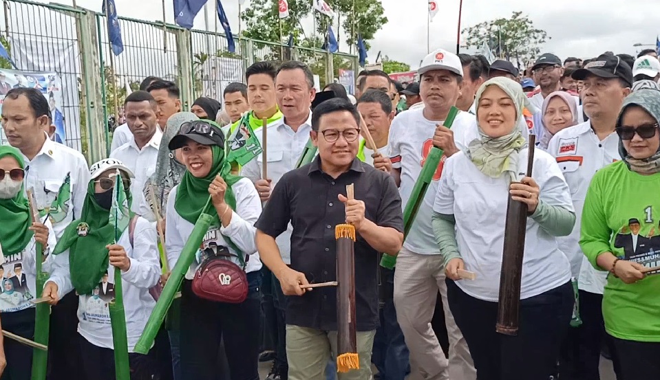 Patroli Kentungan di Lampung Tengah, Cak Imin Serukan Perubahan dan Pilih AMIN