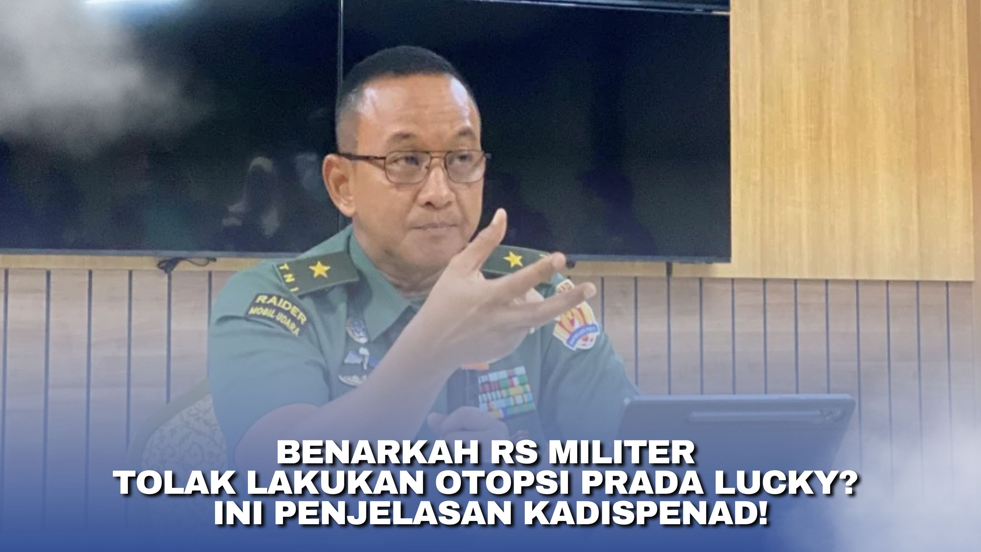 Benarkah RS Militer Tolak Lakukan Otopsi Prada Lucky? Ini Penjelasan Kadispenad!