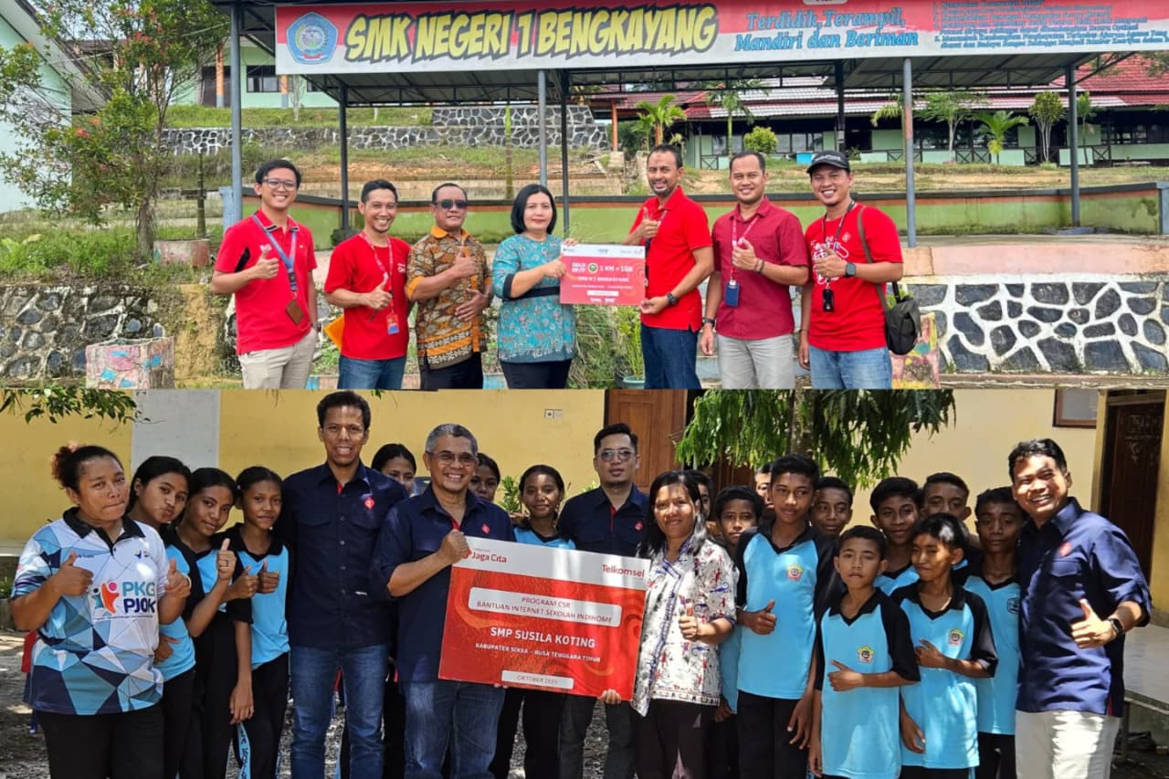 Telkom Salurkan 111.500 GB Kuota Internet ke 21 Sekolah Wilayah 3T untuk Dukung Pembelajaran Digital