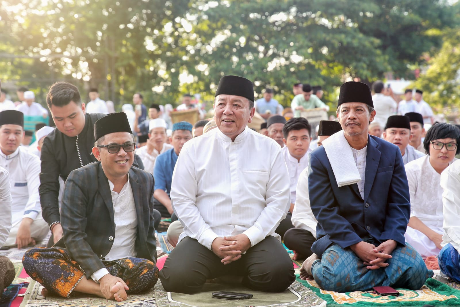 HARI RAYA IDUL FITRI 1445 H : Gubernur Lampung Salat Id Di Lapangan Saburai, Wali Kota di Stadion Way Dadi