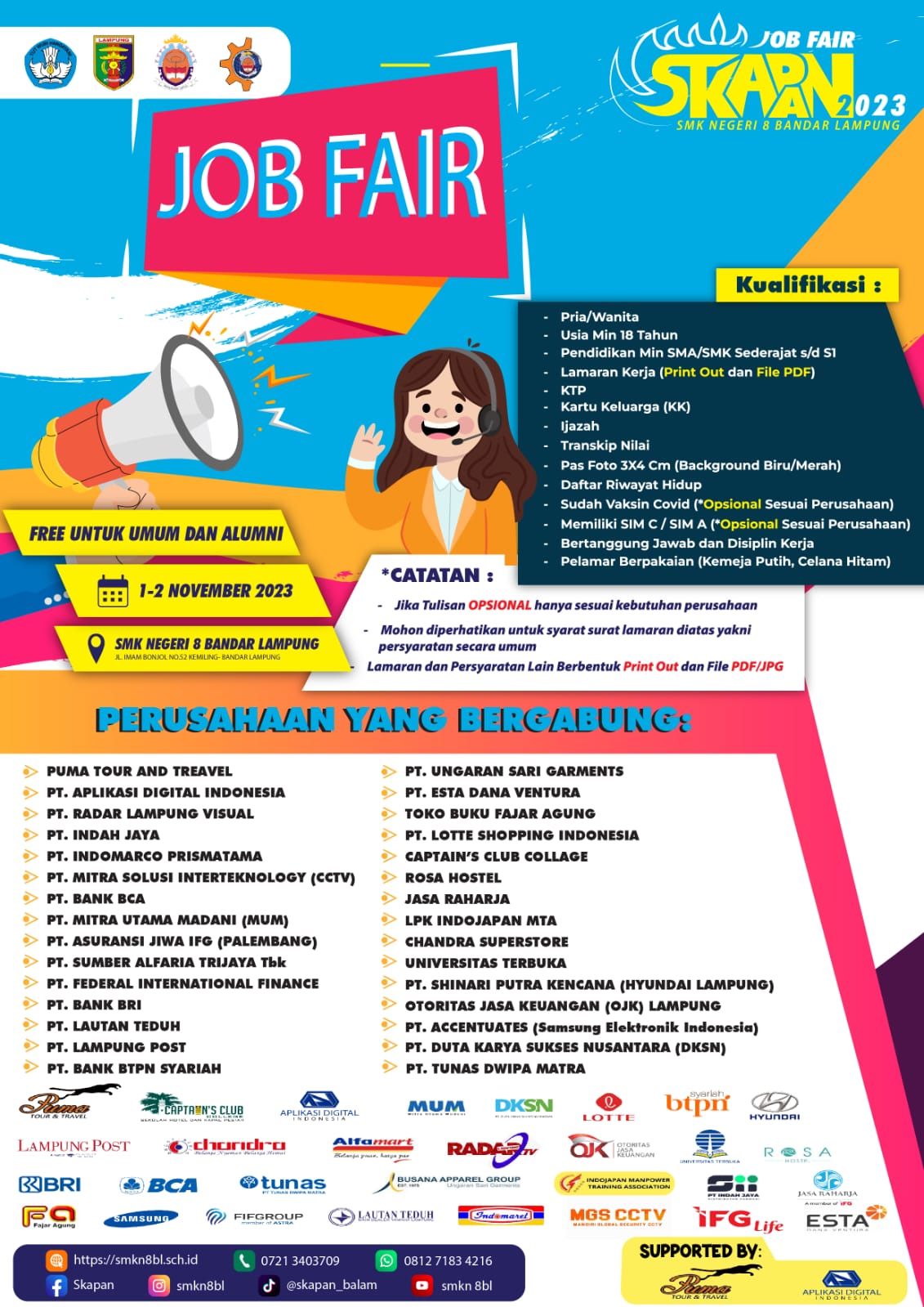 Ikuti SKAPAN Jobfair Tahun 2023, Tersedia Ratusan Lowongan Pekerjaan dari Puluhan Perusahaan   