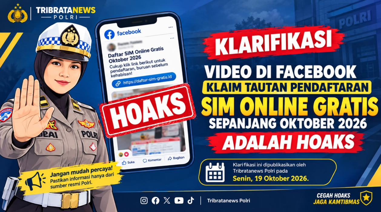 Tawaran SIM Gratis Bisa Menggoda, Polri Ingatkan Tautan Viral Oktober 2026 Hoaks