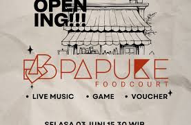 Panggilan Untuk Warga Tubaba! Kulineran Murah di PAPUKE Foodcourt Tulang Bawang Barat 