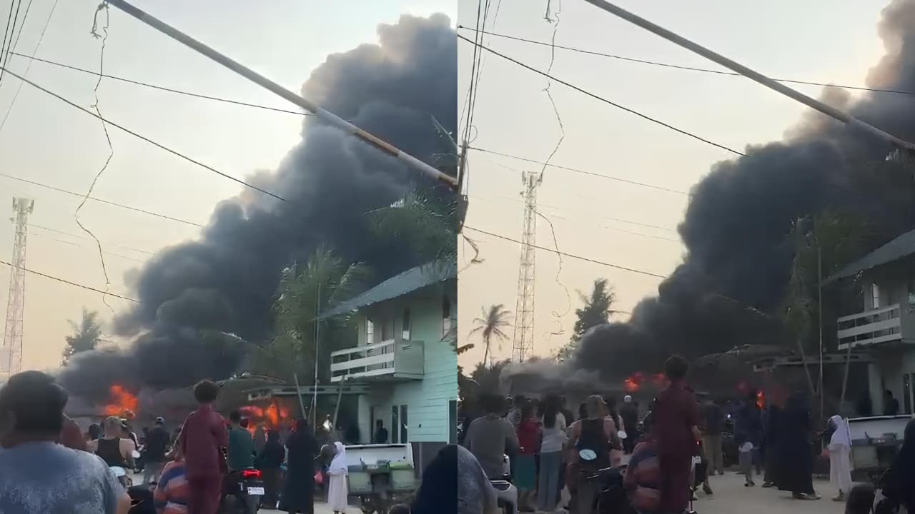 Gudang Diduga Penyimpanan BBM di Pesawaran Terbakar Hebat, Petugas Gabungan Lakukan Pemadaman