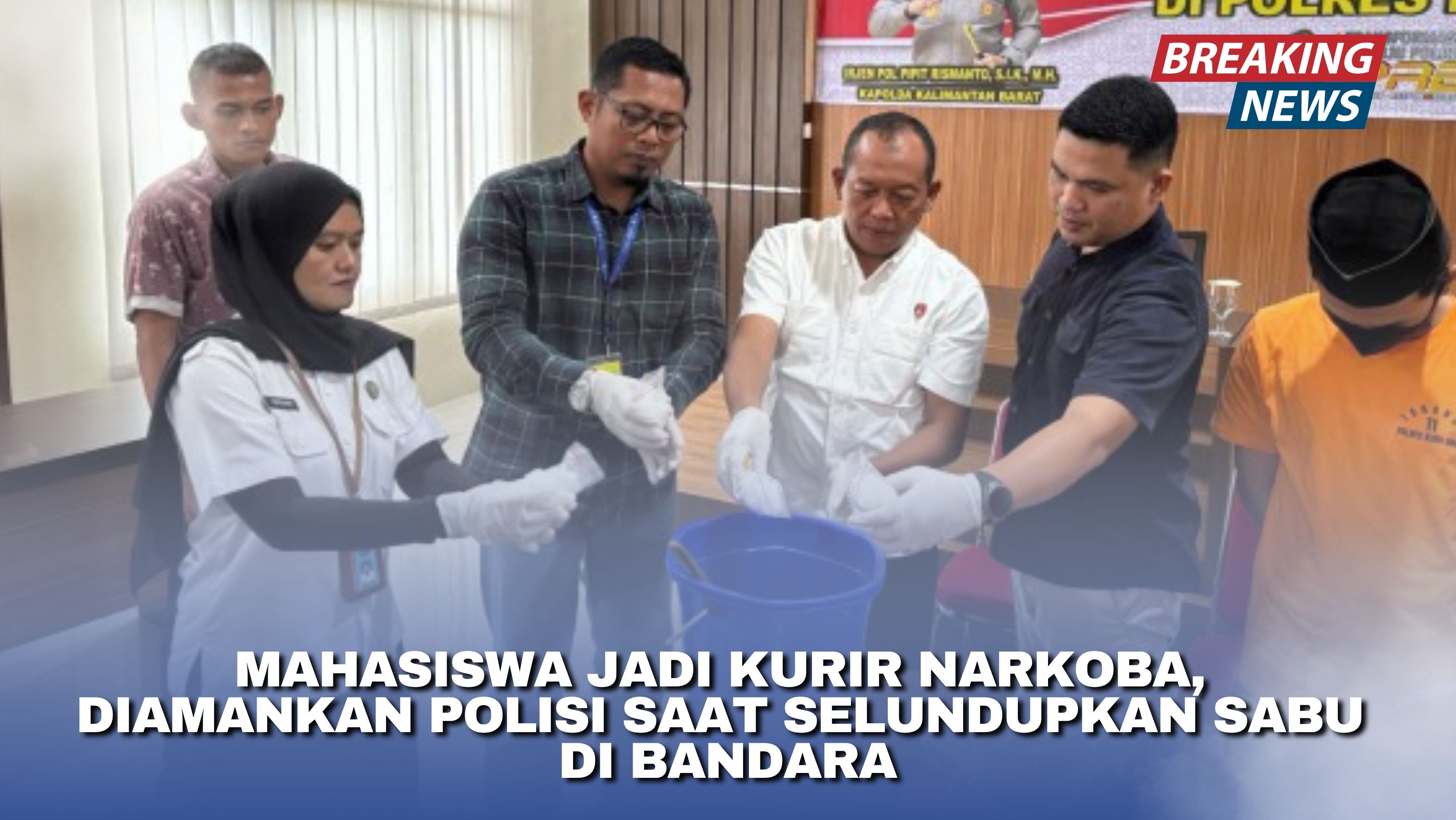Mahasiswa Jadi Kurir Narkoba, Diamankan Polisi Saat Selundupkan Sabu di Bandara