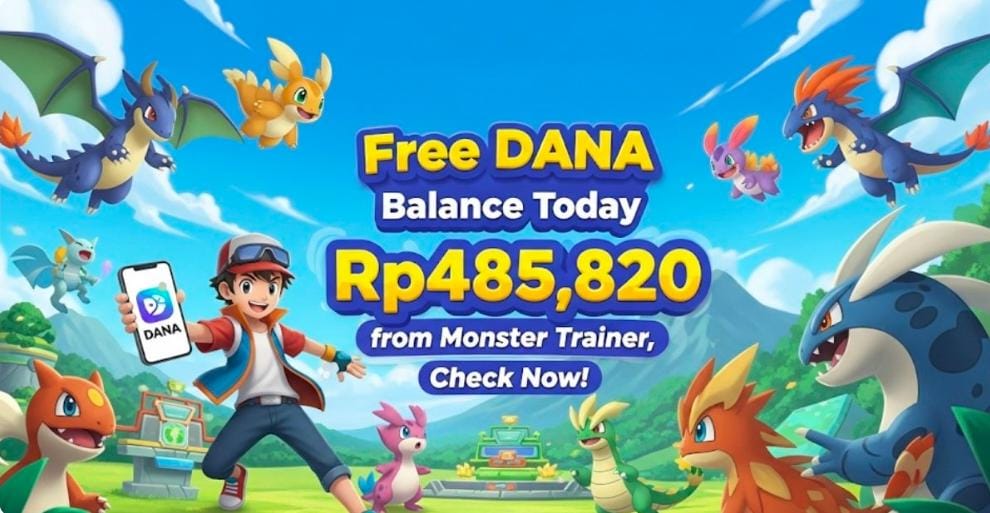 Viral di Medsos, Game Monster Trainer Diklaim Bisa Hasilkan Saldo DANA Grati