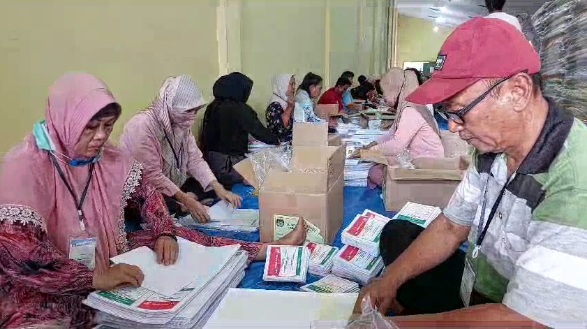 KPU Lampung Target Pelipatan Surat Suara Selesai 15 Januari