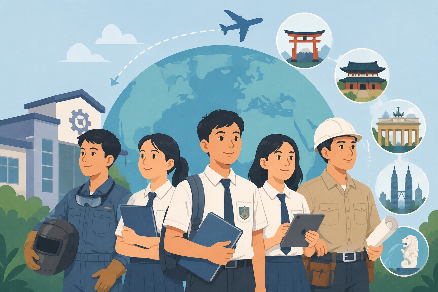 Program SMK Go Global Dibuka 12 Agustus, Targetkan 40 Ribu Tenaga Kerja ke Luar Negeri