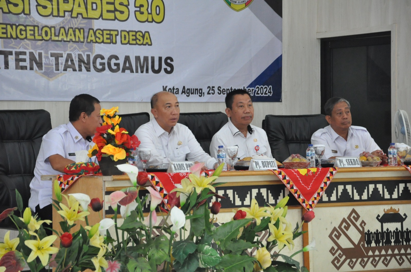 Pj Bupati Tanggamus Launching SIPADES  Berbasis Online, Bagi Pekon Se Kabupaten Setempat 