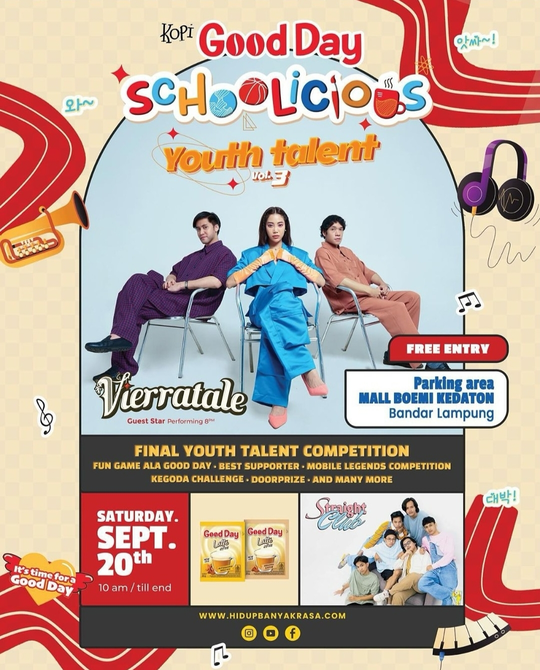 Konser Gratis Vierratale Meriahkan Good Day Schoolicious Youth Talent Vol. 3