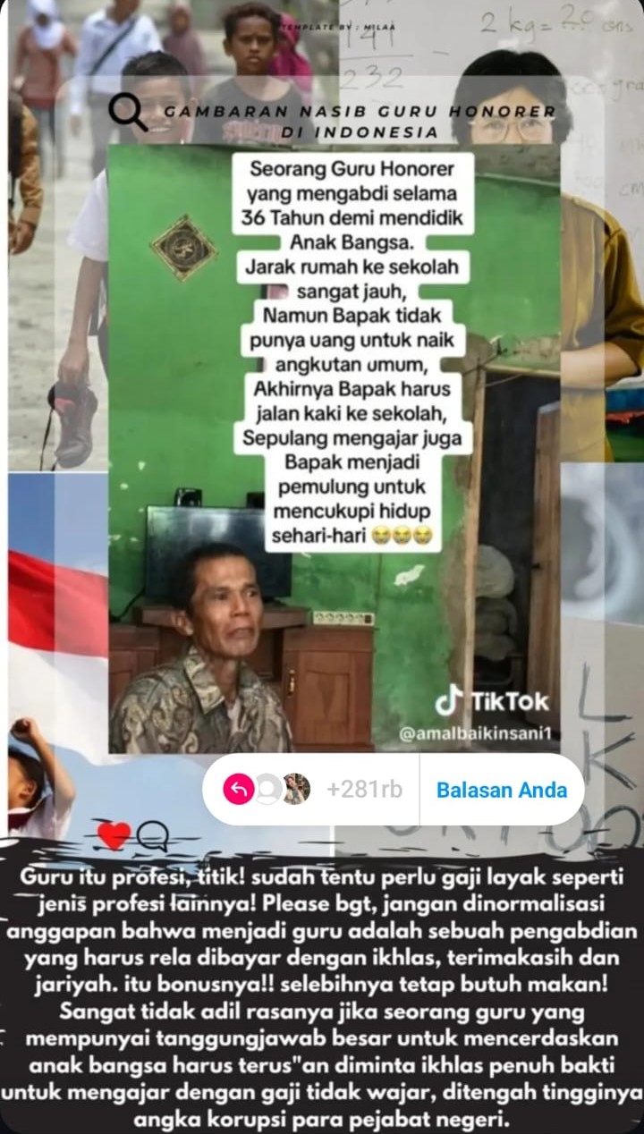 Viral di Media Sosial Kisah Inspiratif Bapak Alwi, Guru Honorer yang Menjadi Pemulung Demi Menghidupi Keluarga