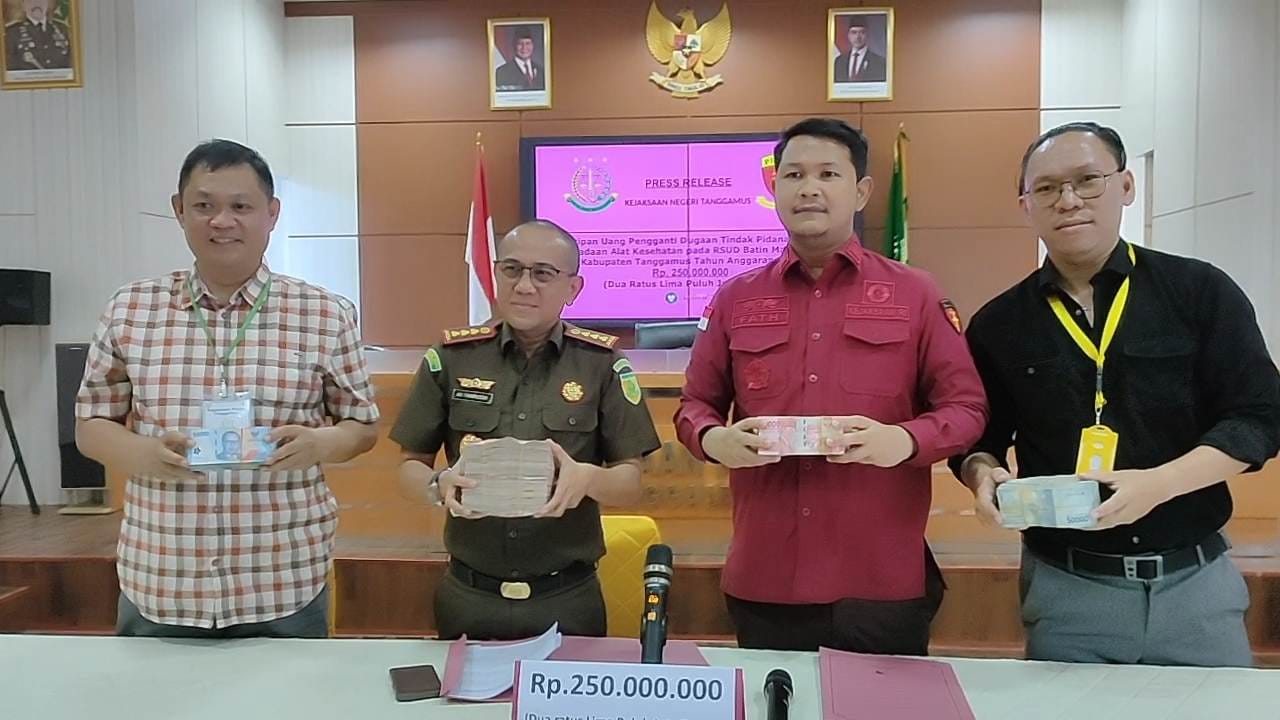 Itikad Baik di Tengah Skandal, Tersangka Kasus Korupsi CT Scan RSUD Batin Mangunang Serahkan Uang Pengganti