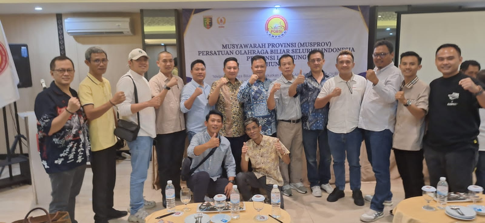 Aklamasi, Taufan Aditya Nahkoda POBSI Lampung Periode 2024 - 2028