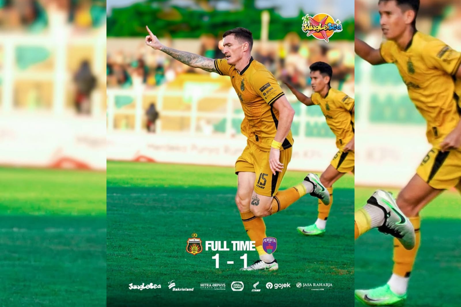 Gol Dramatis Damjanovic Selamatkan Bhayangkara FC dari Kekalahan