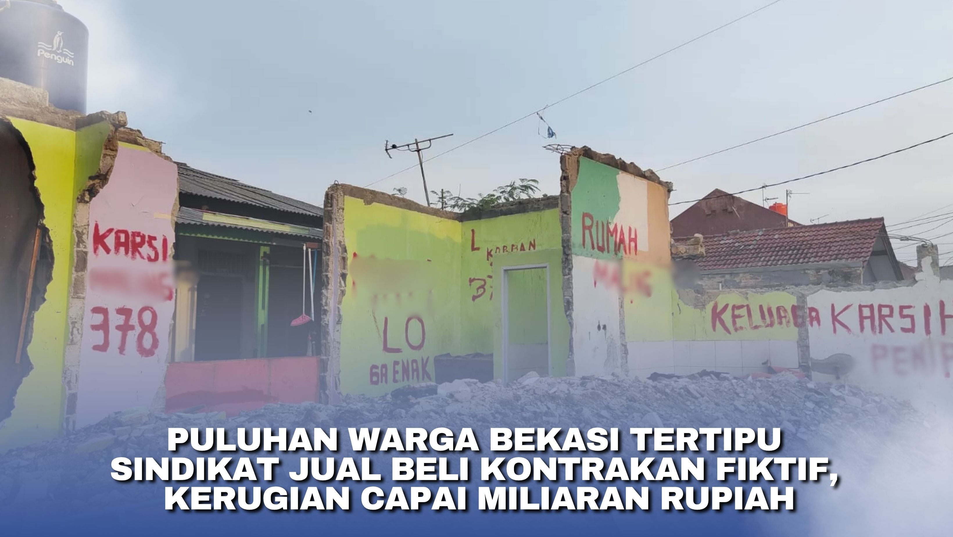 Puluhan Warga Bekasi Tertipu Sindikat Jual Beli Kontrakan Fiktif, Kerugian Capai Miliaran Rupiah