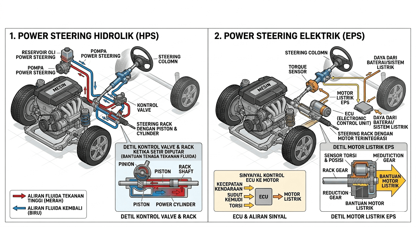 Jangan Abaikan Setir Berat! Bisa jadi Awal Kerusakan Power Steering