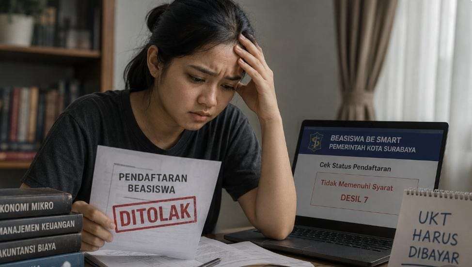  Data Desil Bermasalah, Mahasiswi Berprestasi Asal Surabaya Terancam Putus Kuliah