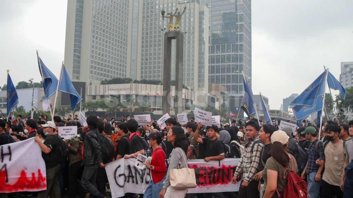 Dugaan Vandalisme di Bundaran HI, 19 Demonstran Resmi Dipulangkan Polda Metro Jaya