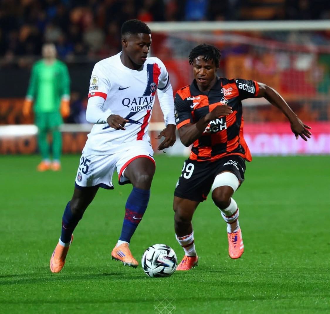 PSG Ditahan Imbang Lorient 1-1: Nuno Mendes Buka Skor, Igor Carioca Samakan Kedudukan