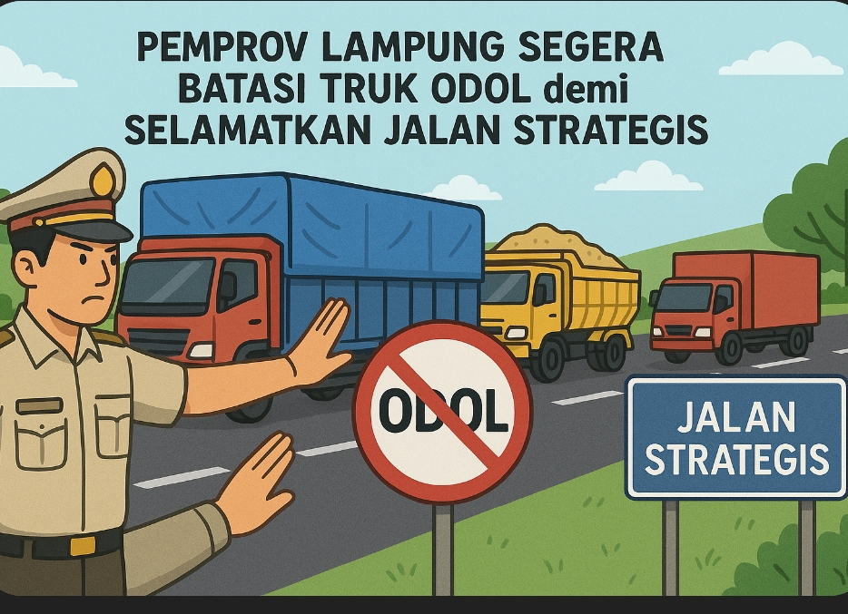 Pemprov Lampung Segera Batasi Truk ODOL demi Selamatkan Jalan Strategis