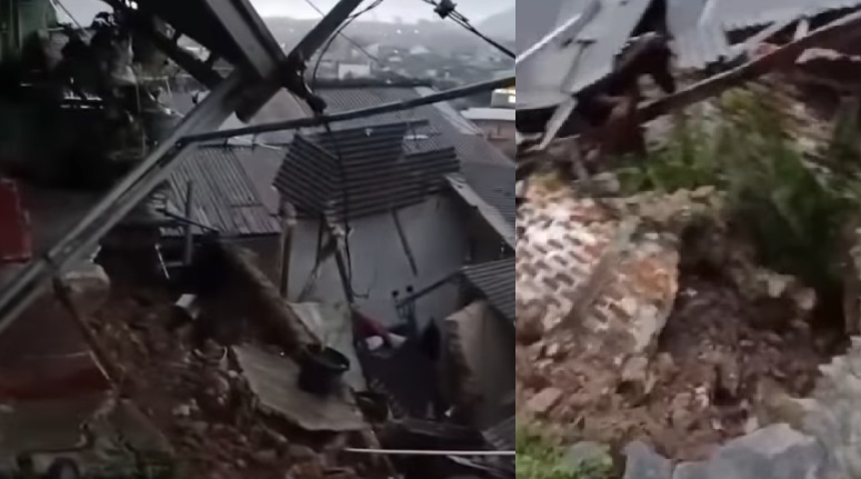 Hujan Deras Picu Longsor, Dua Rumah Warga di Bandar Lampung Rusak