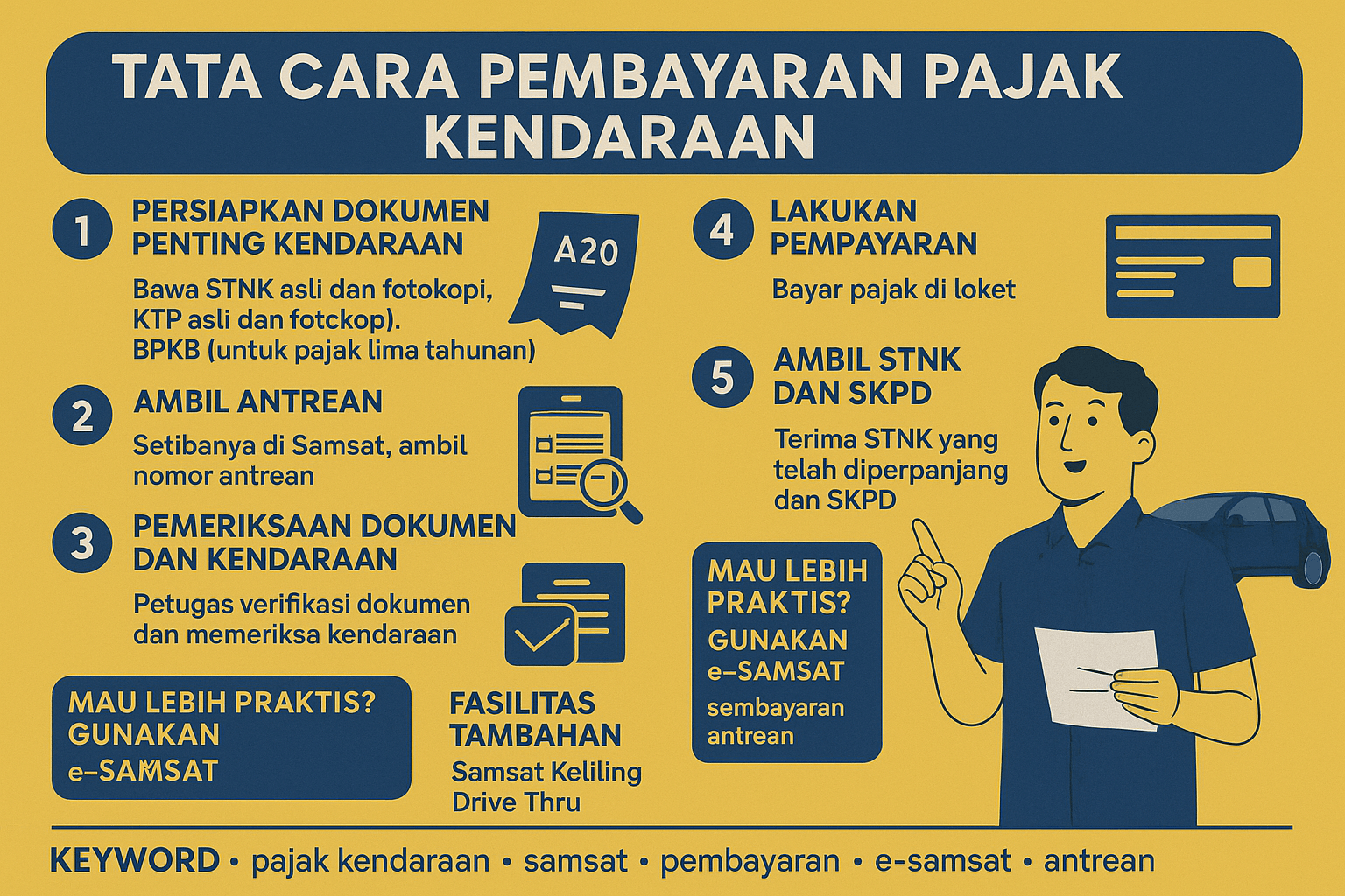 Bayar Pajak Kendaraan Kini Lebih Gampang! Simak Prosedur Lengkap di Samsat Bandar Lampung