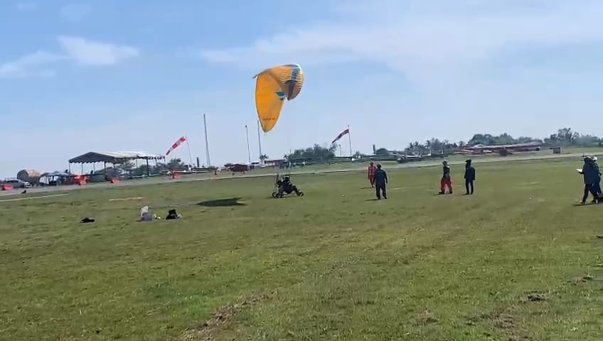 Kembali Torehkan Prestasi, Paramotor Sumbang Medali Perak untuk Lampung di PON XXI