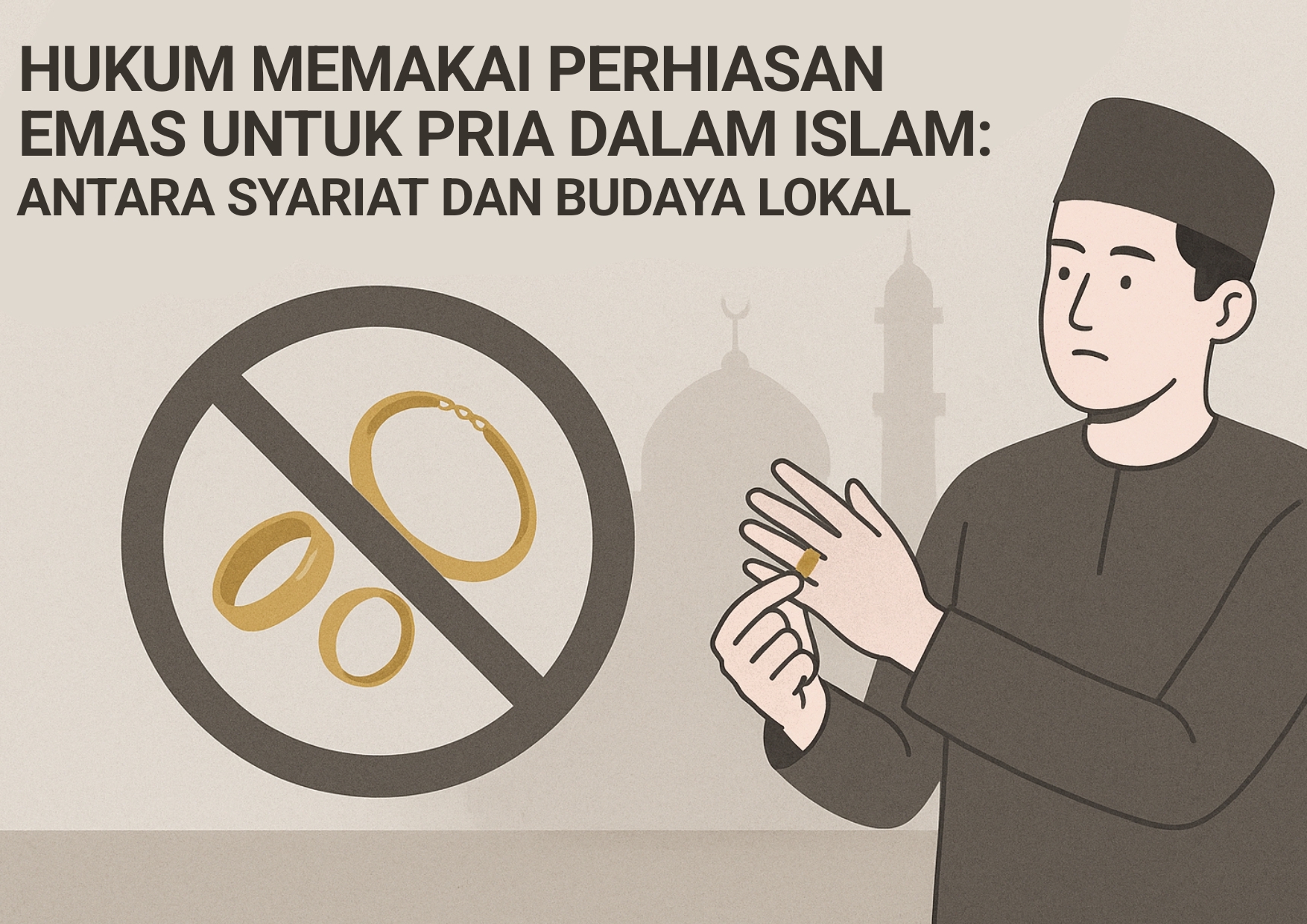 Hukum Memakai Perhiasan Emas untuk Pria dalam Islam: Antara Syariat dan Budaya Lokal