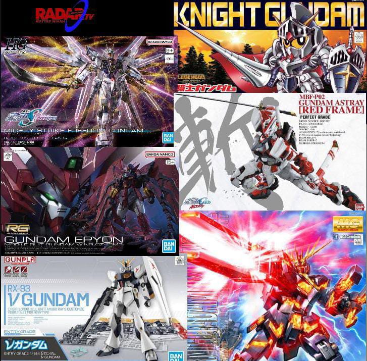 Tipe-Tipe Grade bagi Pemula yang Ingin Terjun ke Dunia Hobi Gunpla