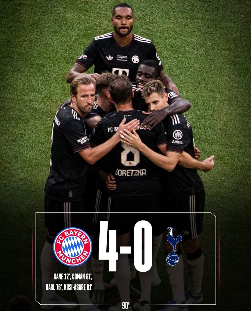 Bayern Munchen Hancurkan Tottenham 4-0, Harry Kane Jadi Momok bagi Mantan Klub