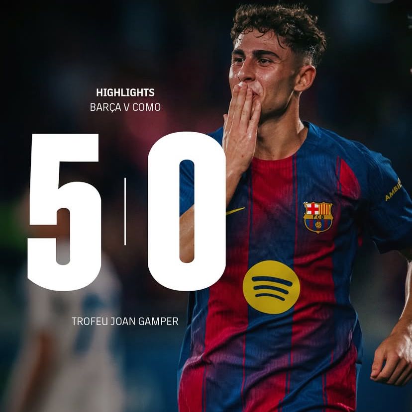 Barcelona Pesta Gol, Kalahkan Como 5-0 dalam Laga Joan Gamper Trophy
