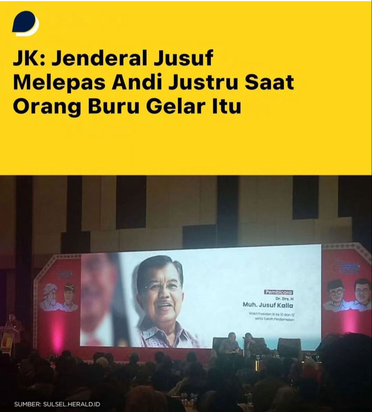 Viral, Jusuf Kalla Cerita Kenang Jendral Teladan 