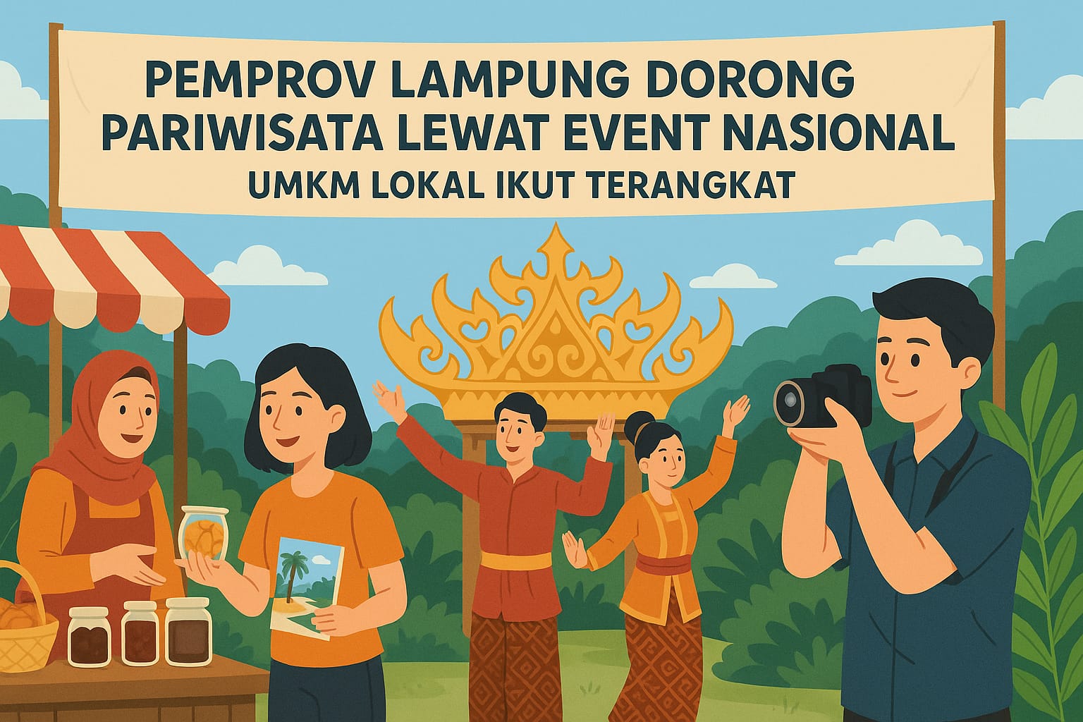 Pemprov Lampung Dorong Pariwisata Lewat Event Nasional, UMKM Lokal Ikut Terangkat