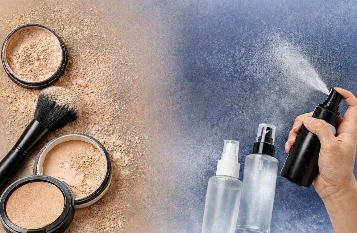 Agar Makeup Tahan Seharian, Pilih Setting Powder atau Setting Spray? 