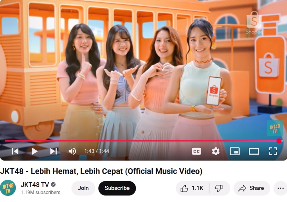 Freya, Christy, Gracia, dan Marsha dari JKT48 Bikin MV Shopee “Lebih Hemat, Lebih Cepat” Semakin Seru!