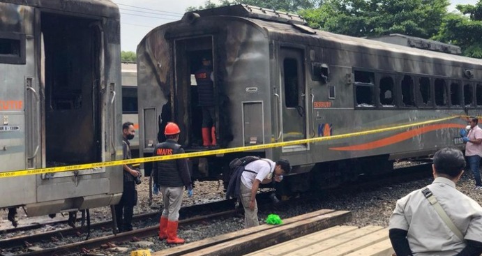 Misteri Kebakaran 3 Gerbong di Stasiun Tugu Yogyakarta, Polisi Masih Selidiki Asal Api