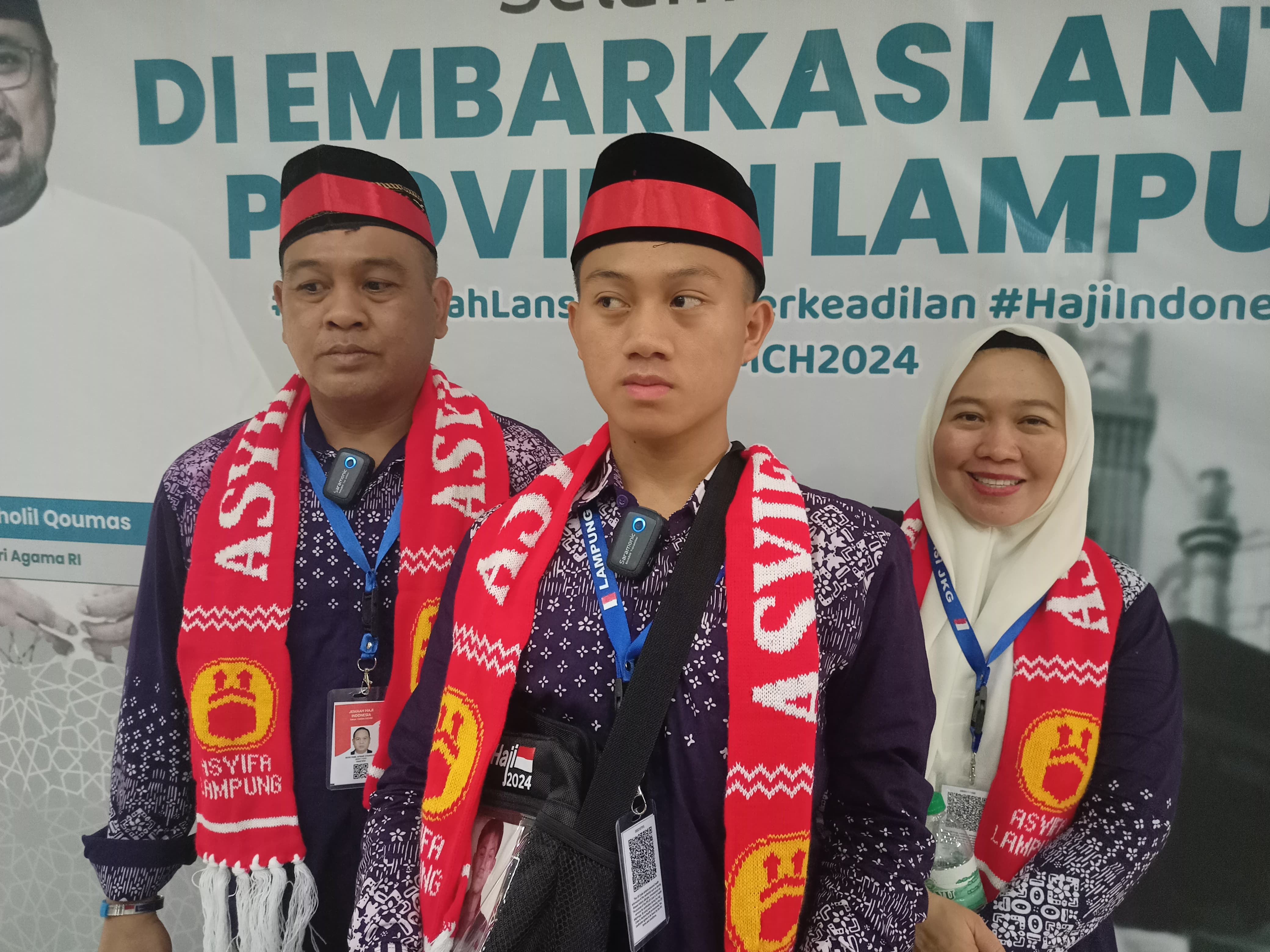 Muda dan Ganteng, Jamaah Calon Haji Termuda Lampung Masuk Karantina, Siapa Dia ?