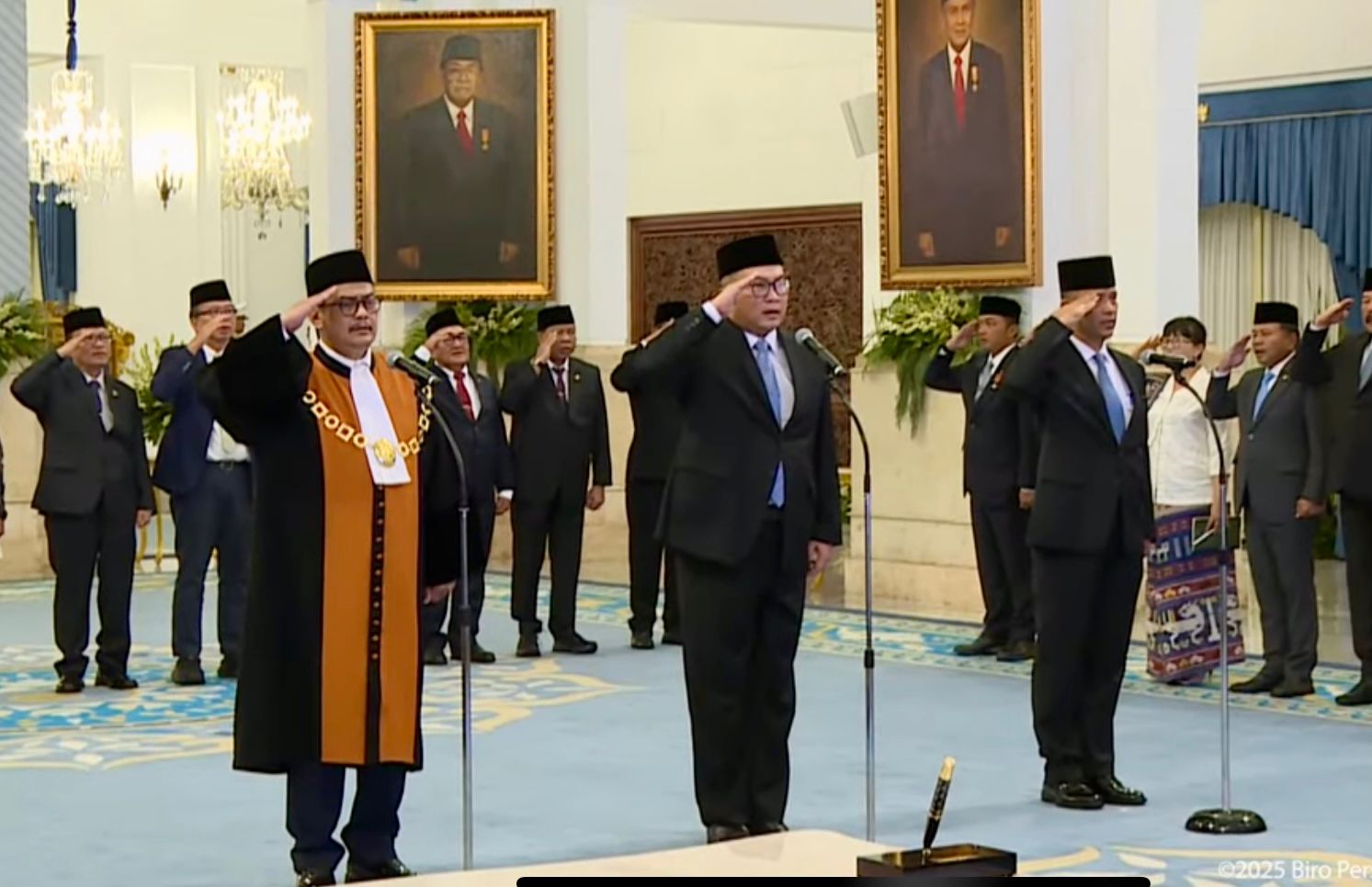 Presiden Prabowo Resmi Lantik Dwiarso Budi Santiarto Jadi Wakil Ketua MA Bidang Non-Yudisial