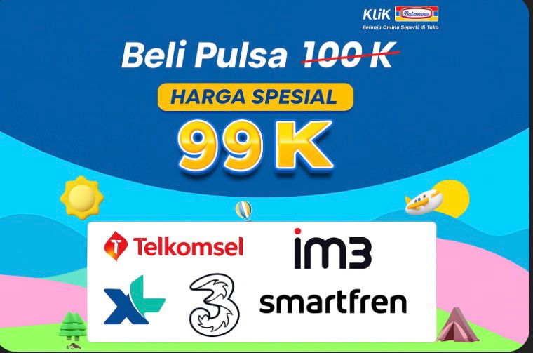 Promo Spesial Indomaret: Beli Pulsa 100K Cuma Bayar 99K!