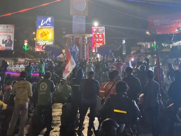 Ratusan Ojol di Bandar Lampung Gelar Aksi Doa Bersama untuk Affan Kurniawan