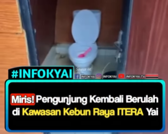 Pengunjung Kebun Raya Itera Keluhkan Toilet Kotor dan Bau, Ini Penyebabnya