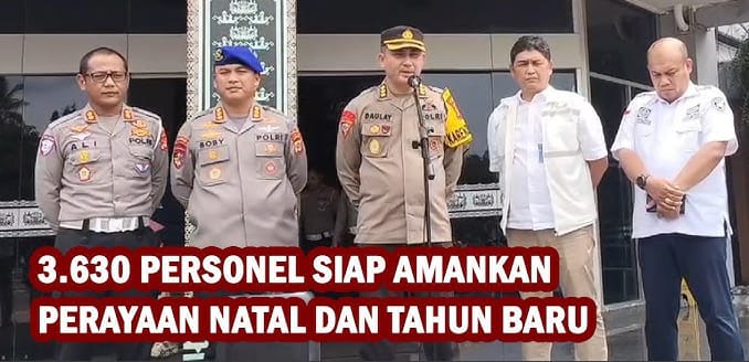 Personel Gabungan Amankan Natal dan Tahun Baru