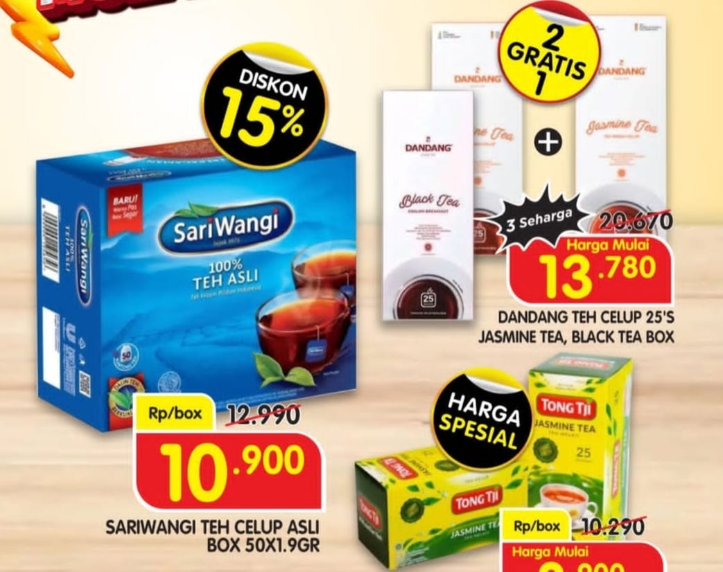 Penggemar Teh Merapat Ke Superindo, Belanja Murah Dibawah 10 ribuan 